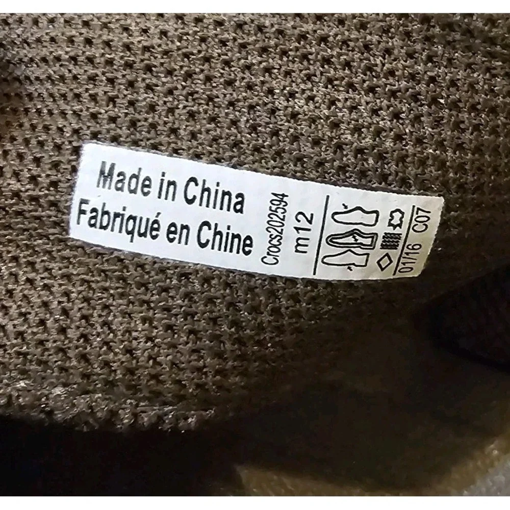 CROCS Men's LiteRide Flip Flop Sandal Tan Brown Size 12